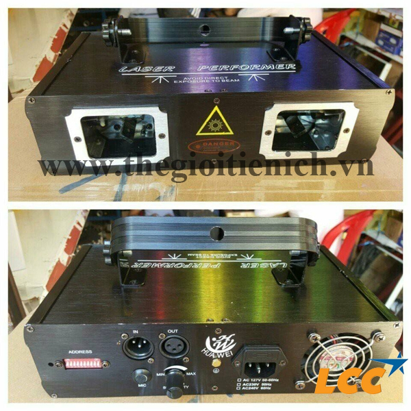 Đèn Laser 2 cửa 7 màu lcc