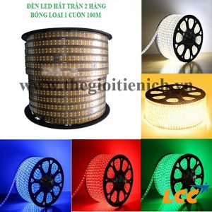 Đèn led dây hắt trần 2835 2 hàng bóng cuộn 100m