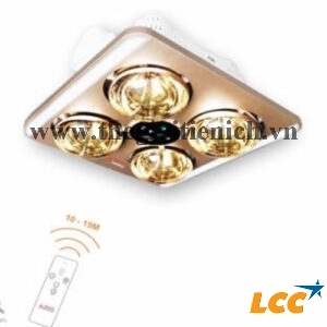 Đèn Sưởi Lắp Âm Trần - 04 Bóng Có Điều Khiển
