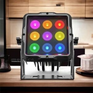 Đèn led oled ip65 powercon 15w rgbwauv 6in1 ngoài trời