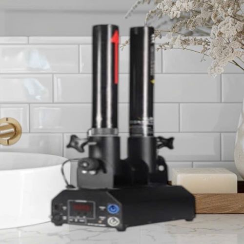 Máy phun kim tuyến 2 nòng, máy bắn kim tuyến 2 nòng