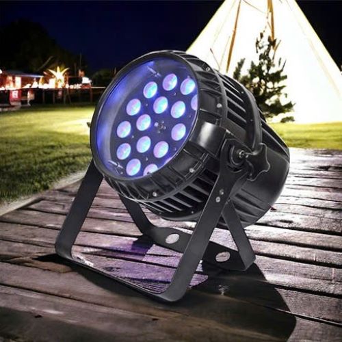 Đèn chống nước par 54 zoom 18 x 18w 6in1, Đèn par led 18 bóng x18w chống nước ngoài trời