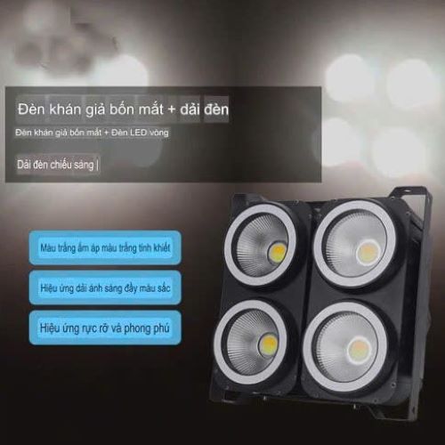Đèn blinder 4 mắt x 100w viền led lccvn, Đèn blinder 400w