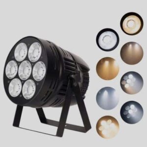Đèn par led chiếu mặt 7 bóng x 50w, Đèn par led cod 7 bóng 350w