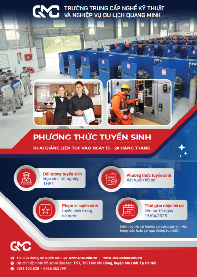 TB Tuyển sinh 2025-2026, QMC Miễn 100% Học Phí Hệ Trung Cấp Nghề 12 Tháng — Cơ Hội Vàng Cho Học Viên 2 TC2 404x568 1