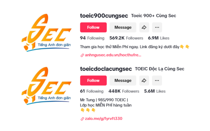 Bí quyết lấy lại nền tảng tiếng Anh của bạn chỉ với 3 công thức 5 Kênh tiktok của SEC