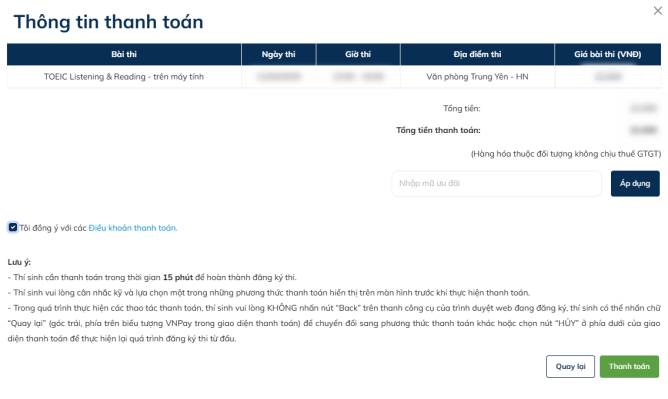 Hướng Dẫn Đăng Ký Thi Toeic 10 10 1