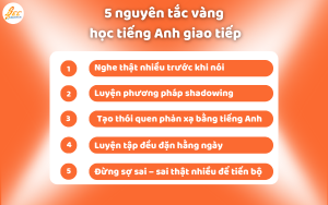 5 nguyên tắc vàng học tiếng anh giao tiếp