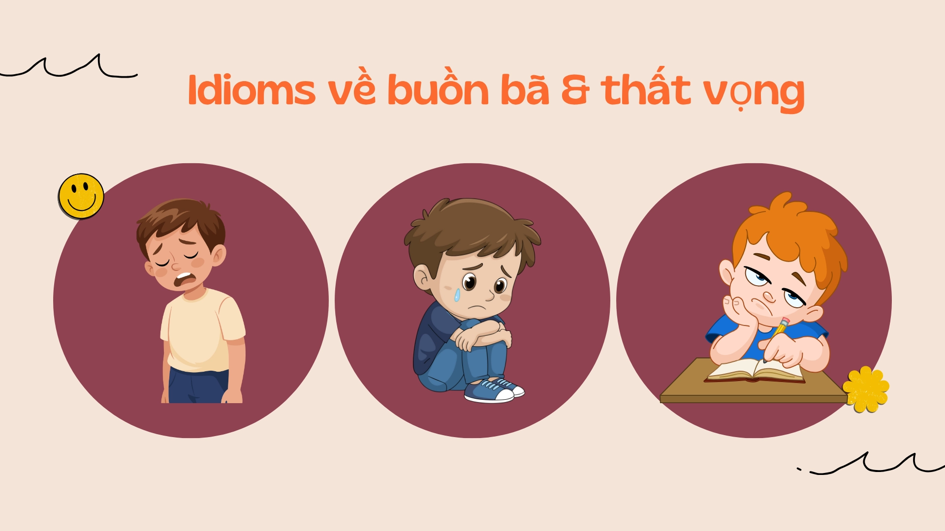 Idioms về cảm xúc và trạng thái tâm lý