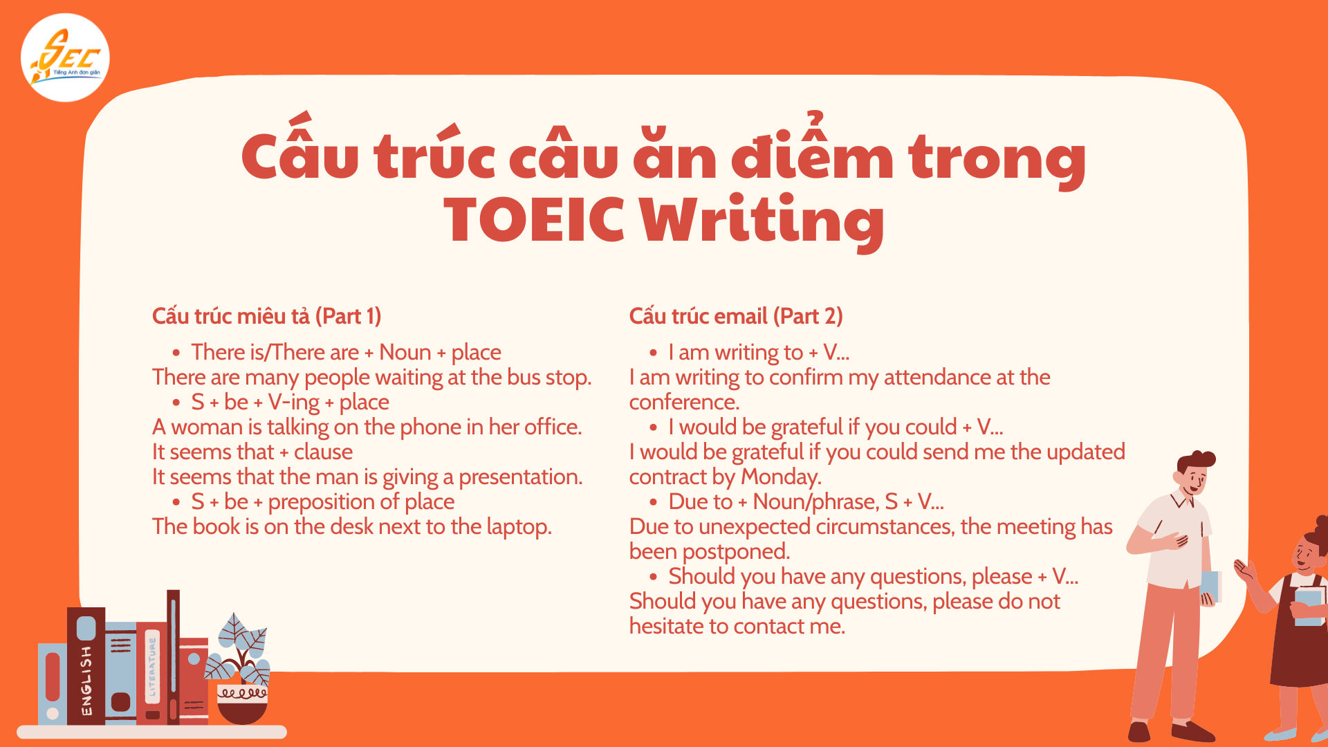 Từ vựng & cấu trúc thường dùng trong TOEIC Writing 62 4 110