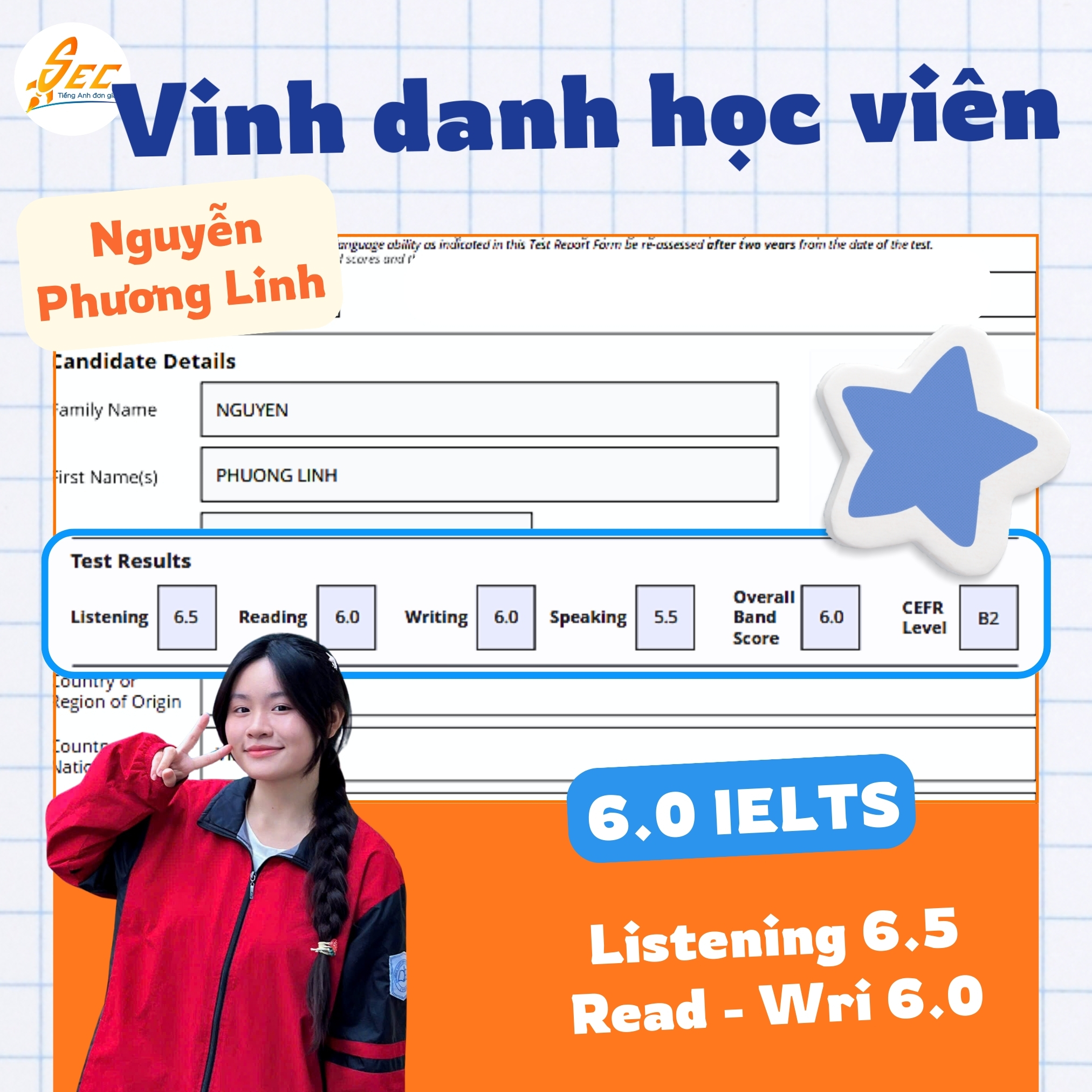Học cách tư duy để chinh phục IELTS 6.0 cùng ANH NGỮ SEC của SECer Phương Linh 1 chinh phục IELTS 6.0