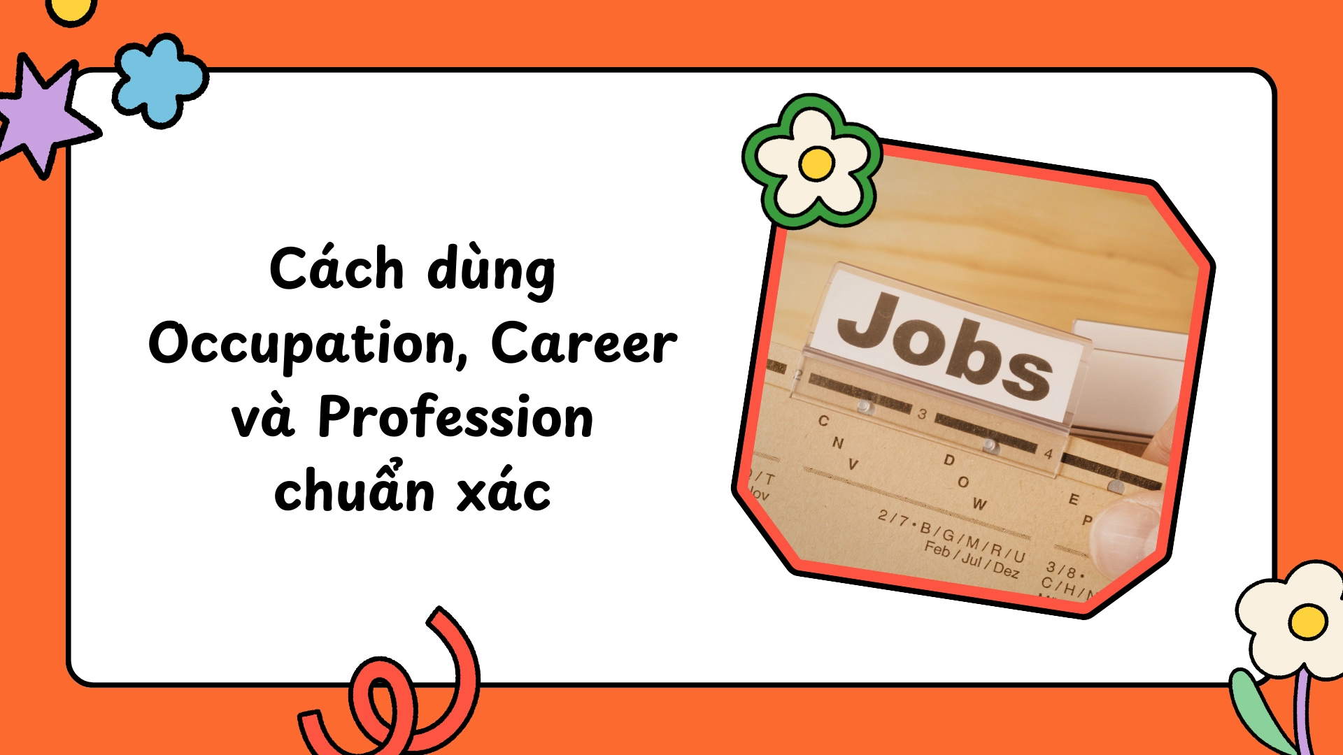 Synonyms của Job