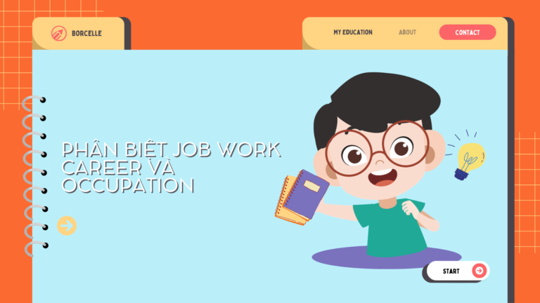 Phân biệt Job, Work, Career và Occupation