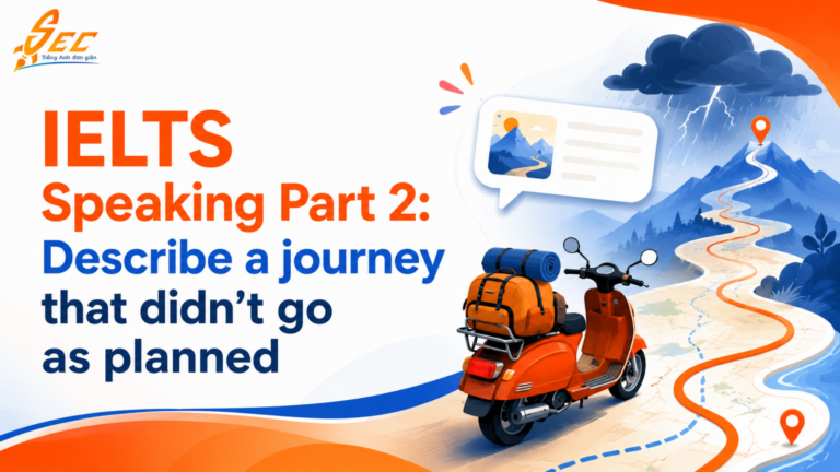 IELTS Speaking Part 2: Describe a journey that didn’t go as planned – Bài mẫu, từ vựng và cách trả lời