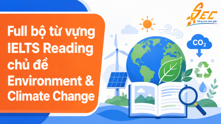 Full bộ từ vựng IELTS Reading chủ đề Environment & Climate Change: Học một lần nhớ lâu, gặp đâu cũng hiểu
