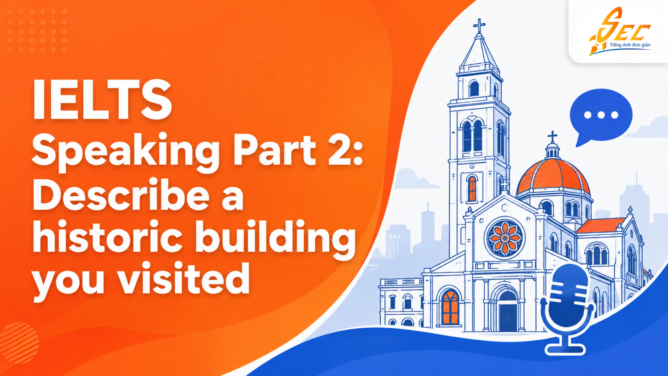 IELTS Speaking Part 2: Describe a historic building you visited – Bài mẫu band 7+ và từ vựng