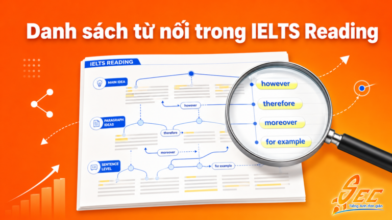 Danh sách từ nối trong IELTS Reading giúp nắm bắt mạch văn cực nhanh