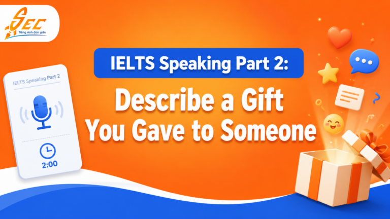 IELTS Speaking Part 2: Describe a Gift You Gave to Someone – Bài mẫu, từ vựng và cách trả lời