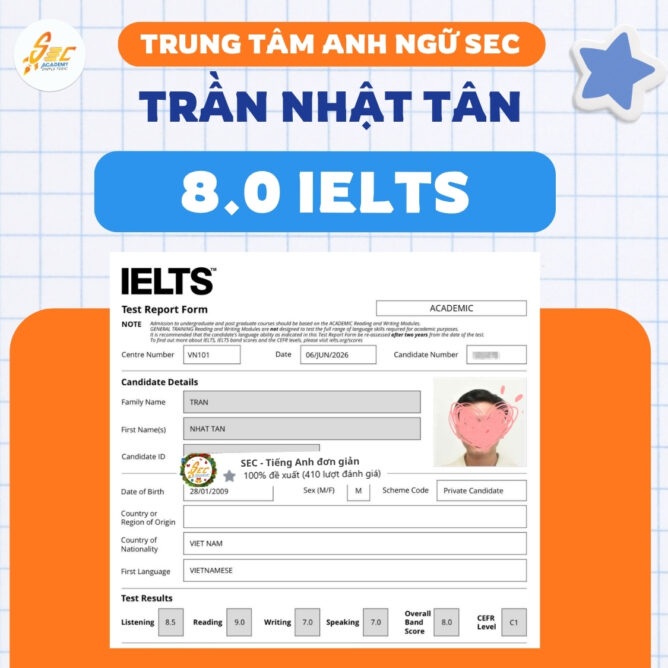 T6 8.0 IELTS TRAN NHAT TAN