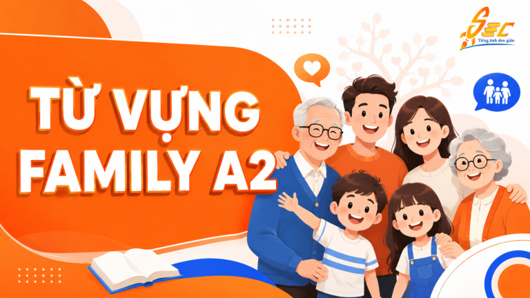 Từ vựng Family  A2: 43 từ và cụm từ giúp giới thiệu gia đình tự nhiên