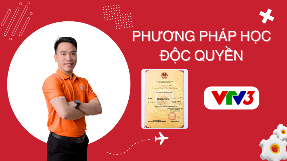 Anh ngữ SEC vinh dự lên sóng truyền hình Quốc Gia VTV3 khi chia sẻ về phương pháp học Tiếng Anh độc quyền Anh bia 01