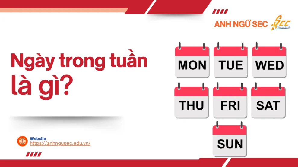 Ngày trong tuần tiếng Anh 2025 180