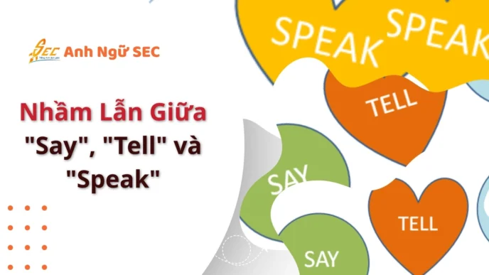 nhầm lẫn tell speak say