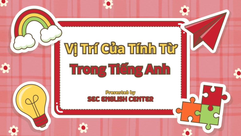 vị trí của tính từ