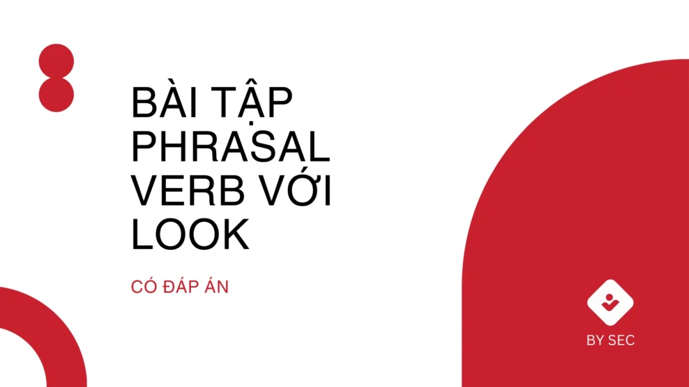 phrasal verb với look