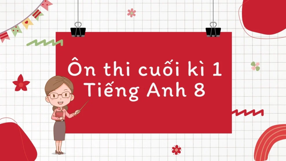 Ôn thi cuối kì 1 Tiếng Anh 8 Ôn thi cuối kì 1 Tiếng Anh 8