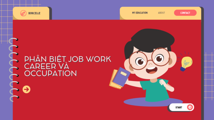 Phân biệt Job, Work, Career và Occupation