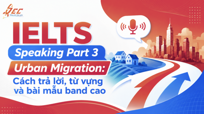 IELTS Speaking Part 3 Urban Migration: Cách trả lời, từ vựng và bài mẫu band cao