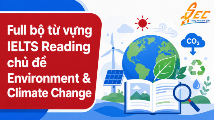 Full bộ từ vựng IELTS Reading chủ đề Environment & Climate Change: Học một lần nhớ lâu, gặp đâu cũng hiểu