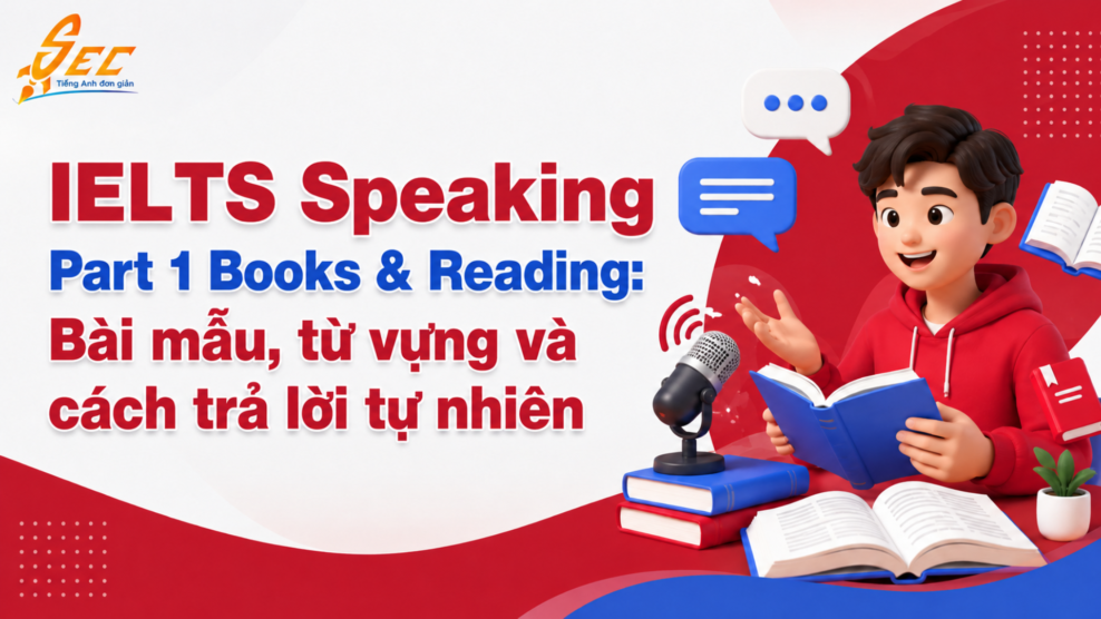 IELTS Speaking Part 1 Books & Reading: Bài mẫu, từ vựng và cách trả lời tự nhiên