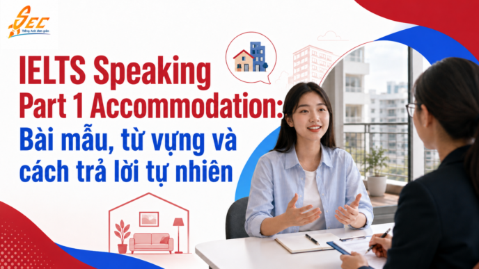 IELTS Speaking Part 1 Accommodation: Bài mẫu, từ vựng và cách trả lời tự nhiên