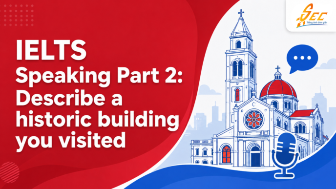 IELTS Speaking Part 2: Describe a historic building you visited – Bài mẫu band 7+ và từ vựng