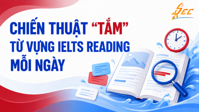 Chiến thuật “tắm” từ vựng IELTS Reading mỗi ngày cho người bận rộn
