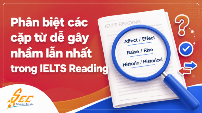 Phân biệt các cặp từ dễ gây nhầm lẫn nhất trong IELTS Reading