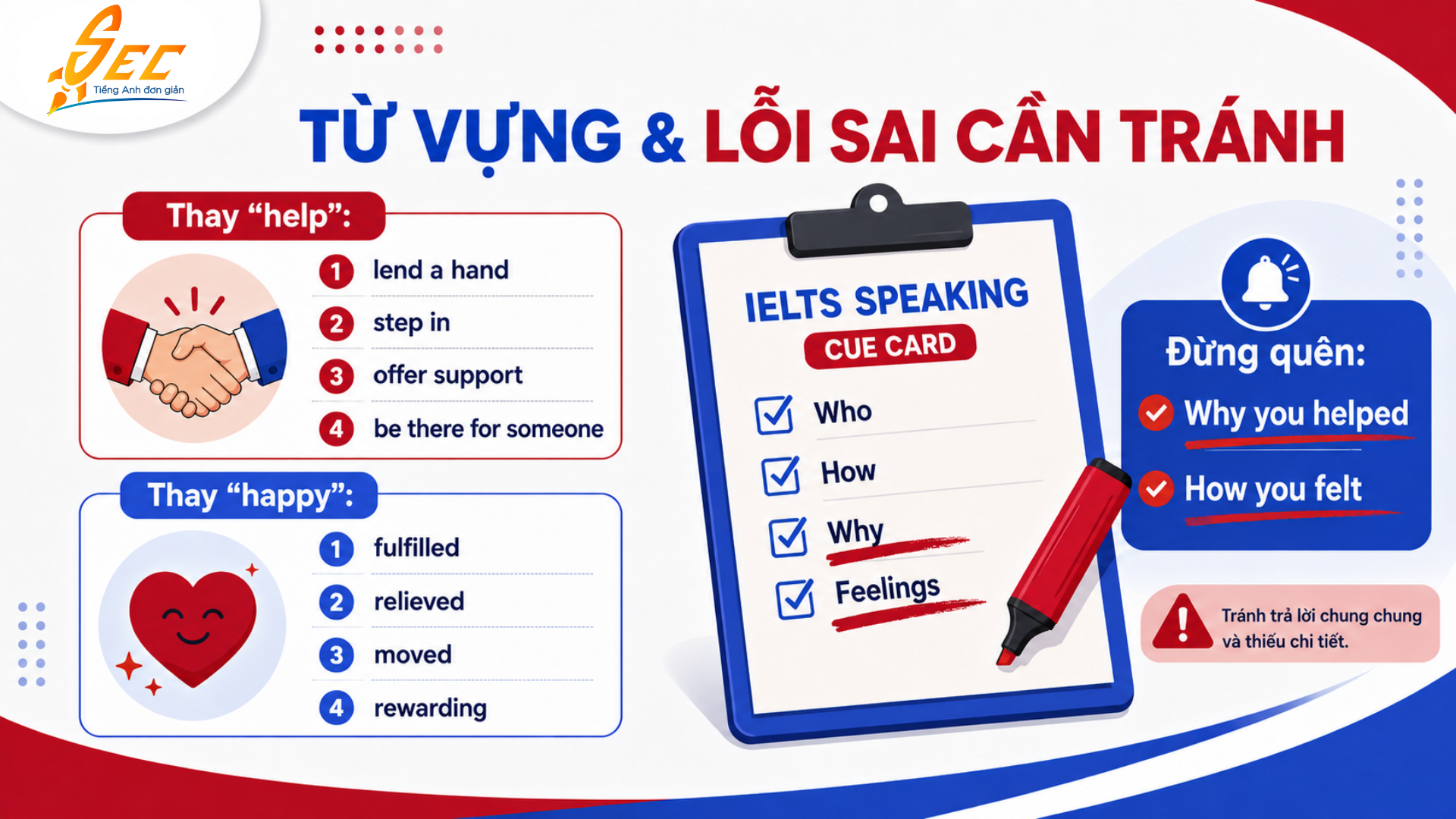 IELTS Speaking Part 2: Describe a Time You Helped Someone – Cách trả lời, từ vựng và bài mẫu band 7.0–8.0+ 30 12