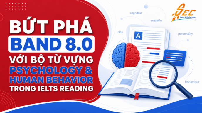 Bứt phá Band 8.0 với bộ từ vựng Psychology & Human Behavior trong IELTS Reading