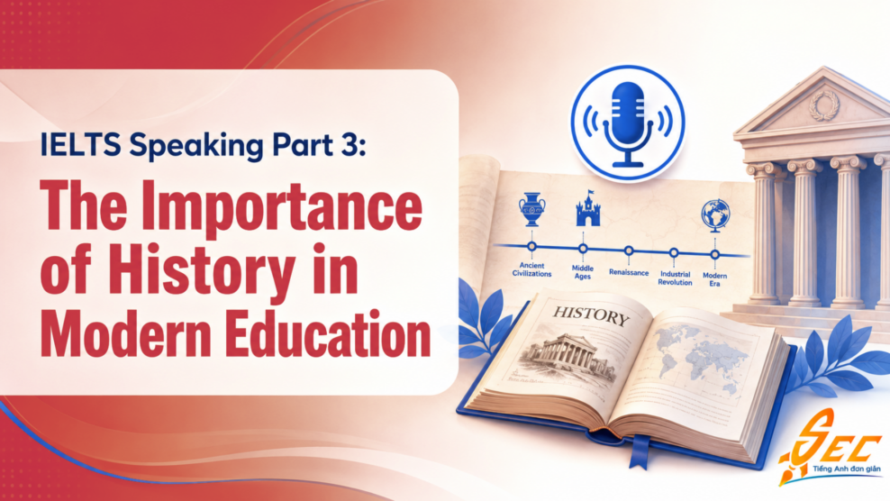IELTS Speaking Part 3: The Importance of History in Modern Education – Bài mẫu, từ vựng và cách trả lời