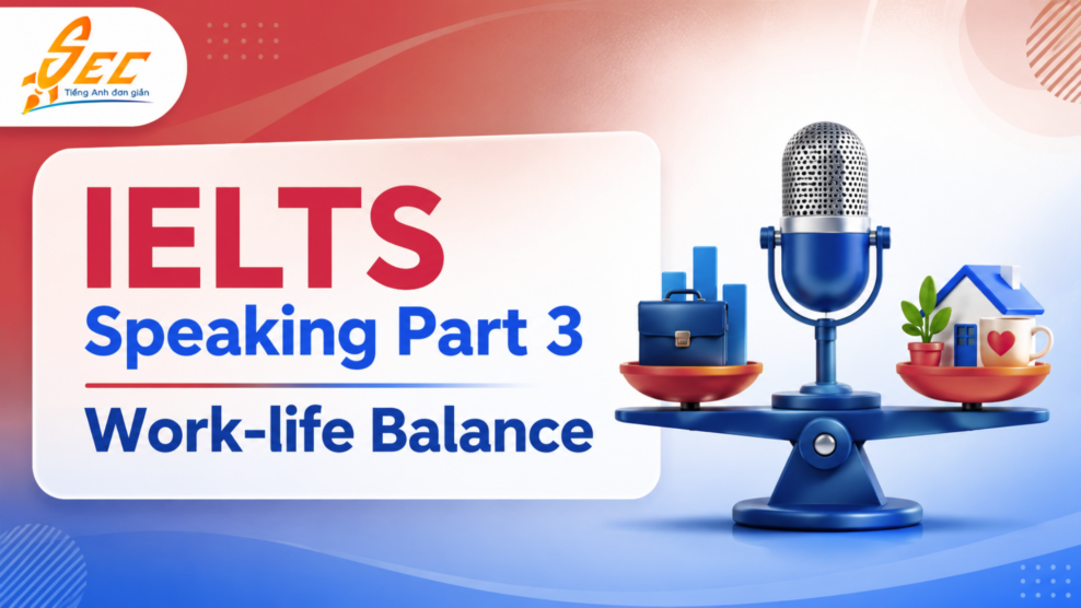 IELTS Speaking Part 3 Work-life Balance: Bài mẫu, từ vựng và cách trả lời