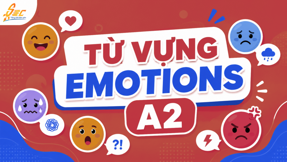 Từ vựng Emotions A2: Diễn tả cảm xúc tự nhiên trong giao tiếp 10 11