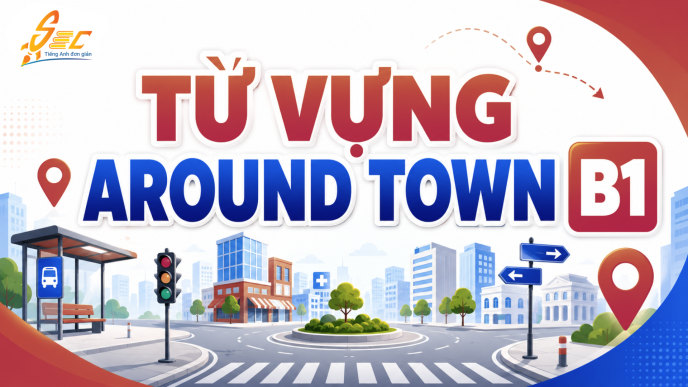 Từ vựng Around Town B1: 45 từ, collocations và bài tập có đáp án