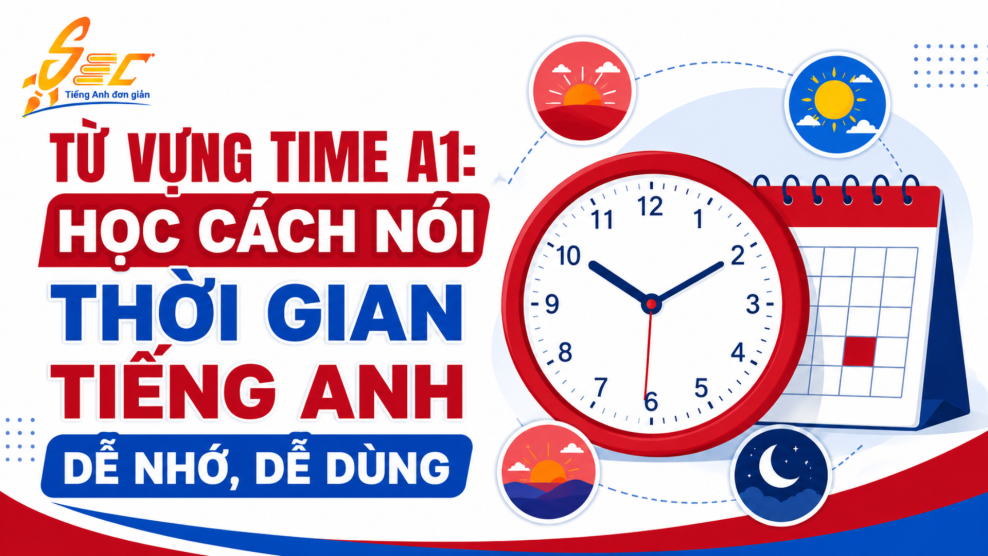Từ vựng Time A1: Học cách nói thời gian tiếng Anh dễ nhớ, dễ dùng Từ vựng Time A1: Học cách nói thời gian tiếng Anh dễ nhớ, dễ dùng