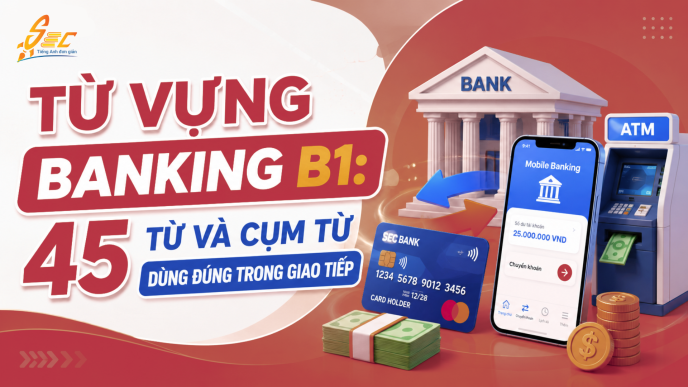 Từ vựng Banking B1: 45 từ và cụm từ dùng đúng trong giao tiếp