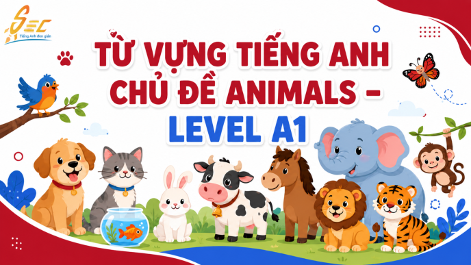 Từ vựng Animals A1: 35 từ cơ bản về con vật kèm ví dụ và bài tập