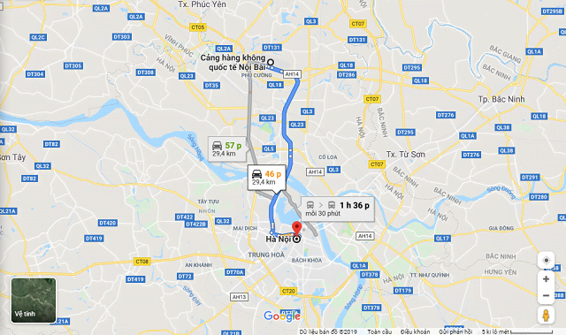 san bay noi bai cach ha noi bao nhieu km1