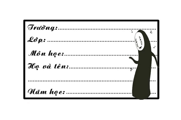 In Decal Nhãn Vở - Giải Pháp Đơn Giản, Hiệu Quả Cho Sự Gọn Gàng Và Cá Nhân Hóa 5 mau nhan vo den trang cute