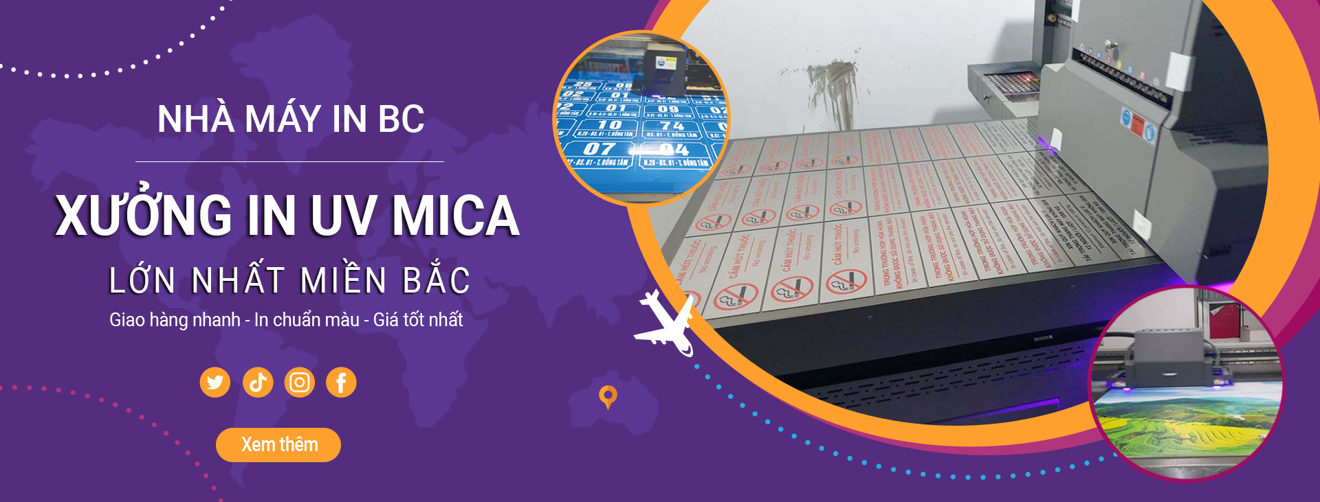 banner in uv mica